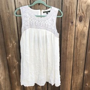 Boho Dress with Embroidery and Open Back